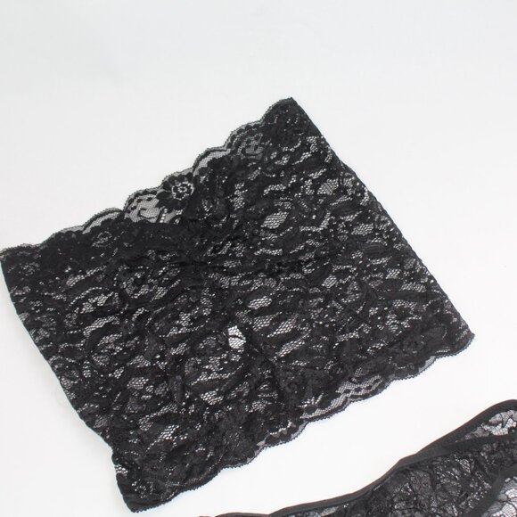 Black Lace Lingerie Block Top w/Underwear New in Bag - Sizes Vary - Picture 4 of 10